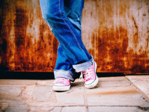 Jeans and shoe
